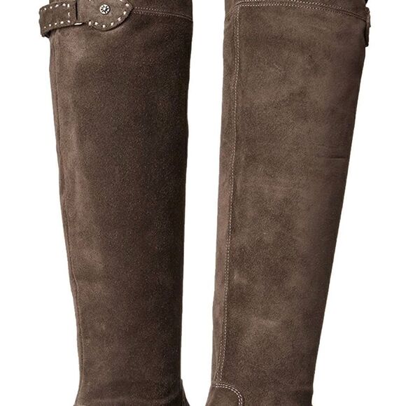 FRYE Women's Shirley Over-The-Knee Engineer Boot Size 5.5 NEW Smoke Color - Picture 12 of 15